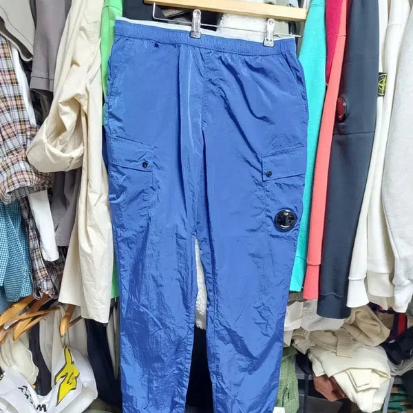 [BUNJANG] CP Company Blue Cargo Jogger Track Pants Chrome-R 12 / cp컴퍼니 블루 카고 조거 트랙 팬츠 크롬r 12 백화점판