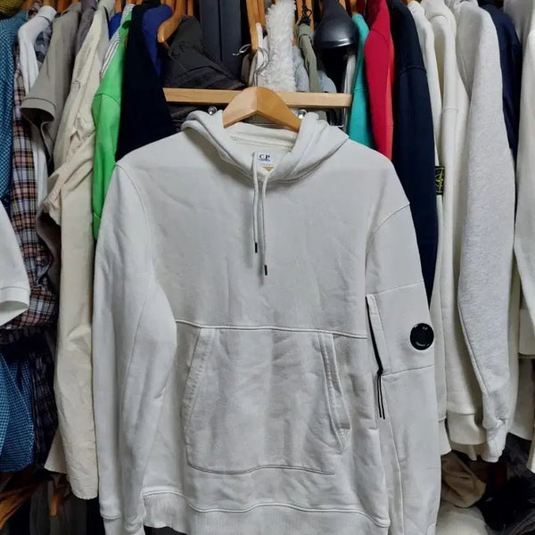 [BUNJANG] CP Company White Hoodie XL / CP컴퍼니 화이트 후드티 xl 백화점판