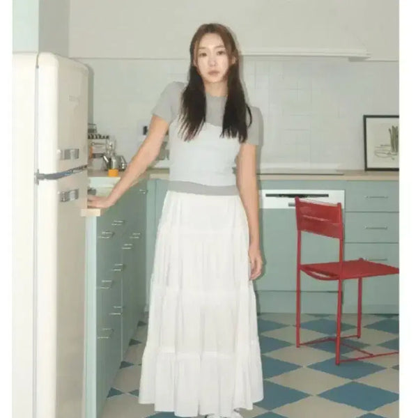 [BUNJANG] Homebody Things Maxi Shirring Flare Skirt / [FREE]홈바디띵즈 maxi shirring flare skirt