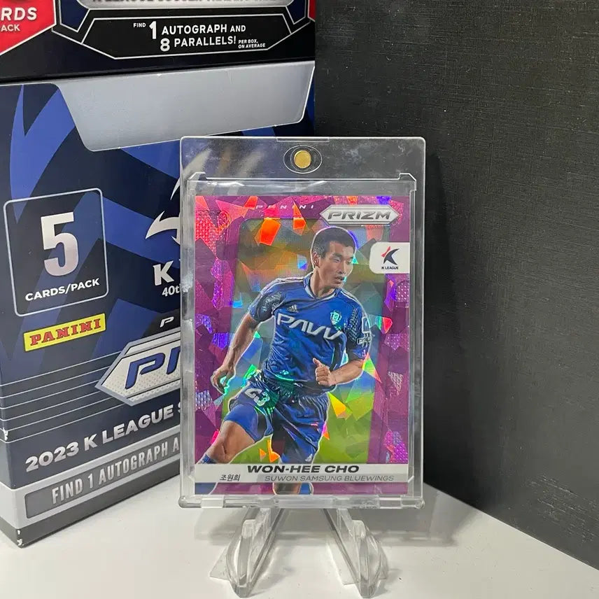 [BUNJANG] 2024 Panini K League Prism Soccer Legend Won-Hee Cho Purple 49-Limited Card / 24 파니니K리그프리즘 수원삼성 레전드 조원희 퍼플 49한정