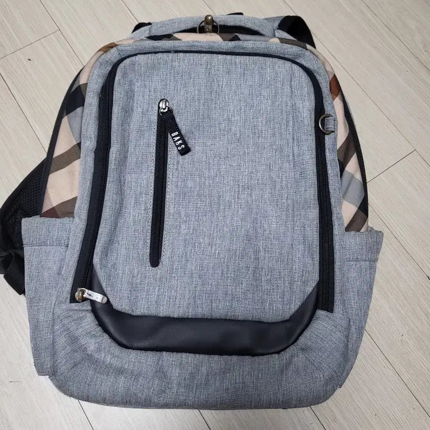[BUNJANG] Daks Grey Check Backpack / 닥스 그레이 체크 백팩 상태좋음