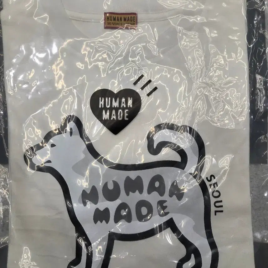 [BUNJANG] Human Made Dog Short Sleeve T-Shirt White / HUMAN MADE 강아지 반팔 티셔츠 화이트