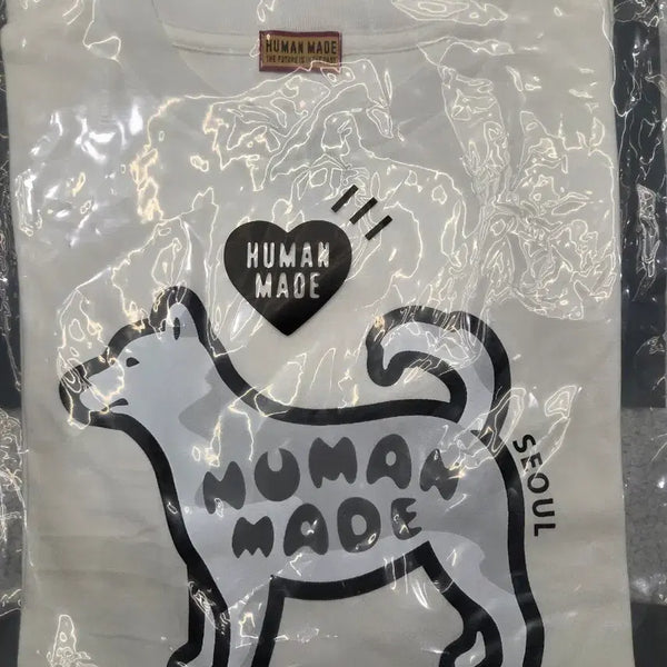 [BUNJANG] Human Made Dog Short Sleeve T-Shirt White / HUMAN MADE 강아지 반팔 티셔츠 화이트