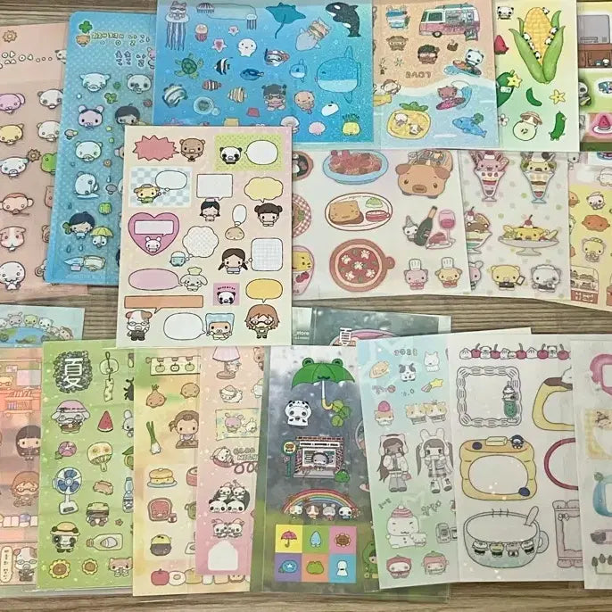 [BUNJANG] Happy Nyang Day / Pobe Sticker Bundle Set (Approx. 65 pcs) / 65장 다꾸 스티커 햎냥 해피냥데이 포베 서티 일괄