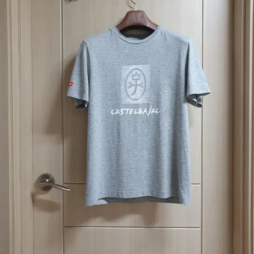 [BUNJANG] CASTELBAJAC Men's Logo Short Sleeve T-Shirt (Size 95, Gray) / 까스텔바작 (95) 그레이 (반팔티)