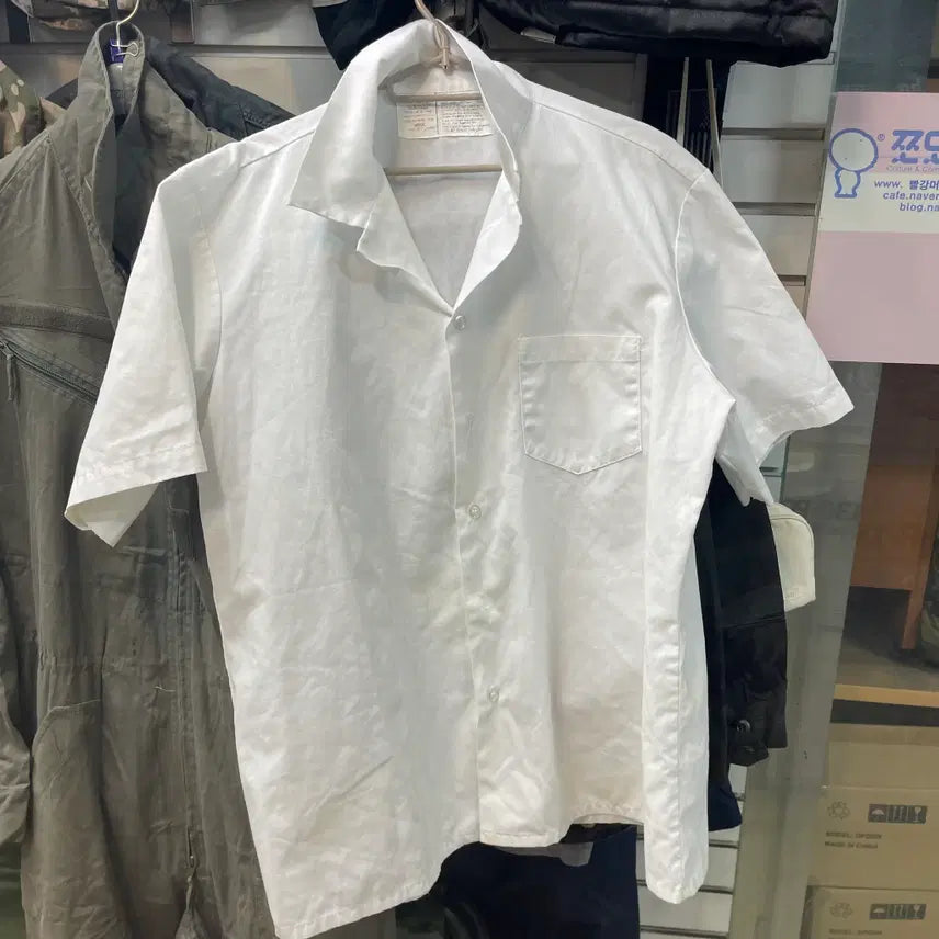 [BUNJANG] 1998 US Navy Summer Service Uniform Short Sleeve Shirt (Large) / [98년 오리지널] 미해군 US NAVY 하계 정복 반팔 셔츠 (LARG