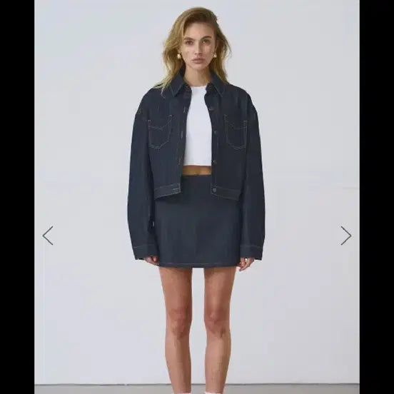 [BUNJANG] Le Soung de Vie Denim Skirt M / 르쏭드비,김준희,브랜드 데님스커트M