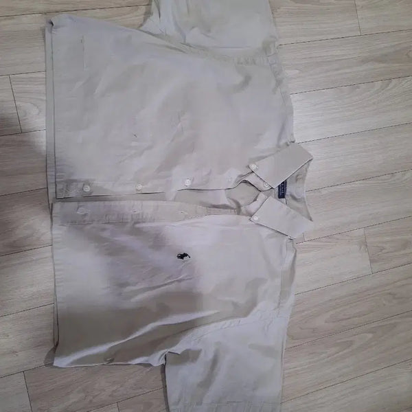 [BUNJANG] Polo Ralph Lauren Women's Short Sleeve Shirt Beige / 폴로 랄프로렌 반팔 셔츠 베이지