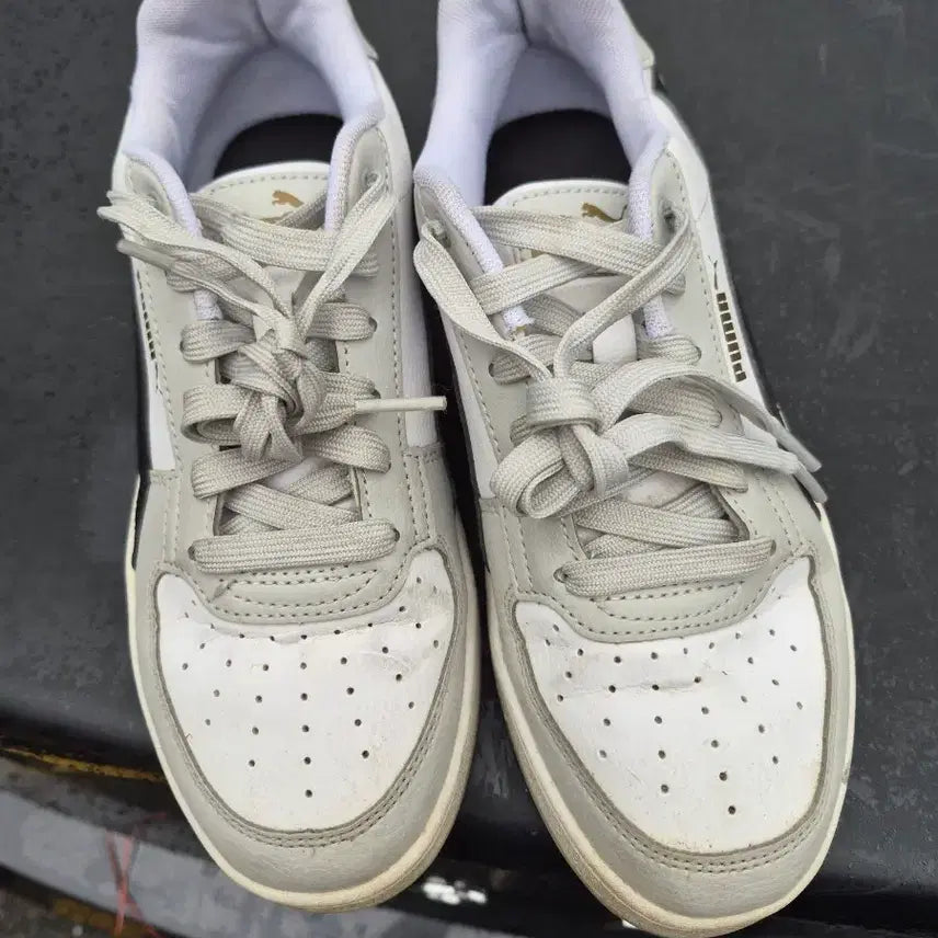[BUNJANG] Puma Caven 2.0 Sneakers (White/Grey/Black) / [240] 푸마 Caven 2.0 스니커즈 (화이트/그레이/블랙)
