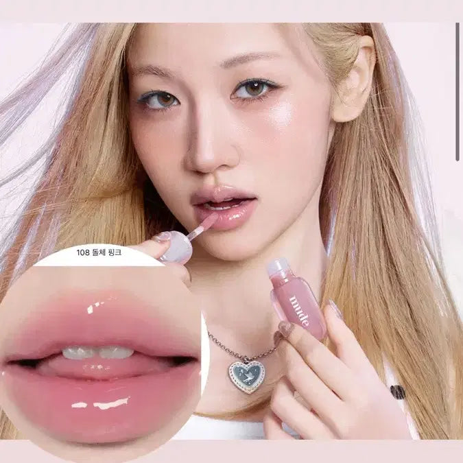 [BUNJANG] Mude Glaze Lip Tint 108 Dolce Pink / [여쿨라립] 뮤드 글레이즈 립 틴트 108 돌체핑크