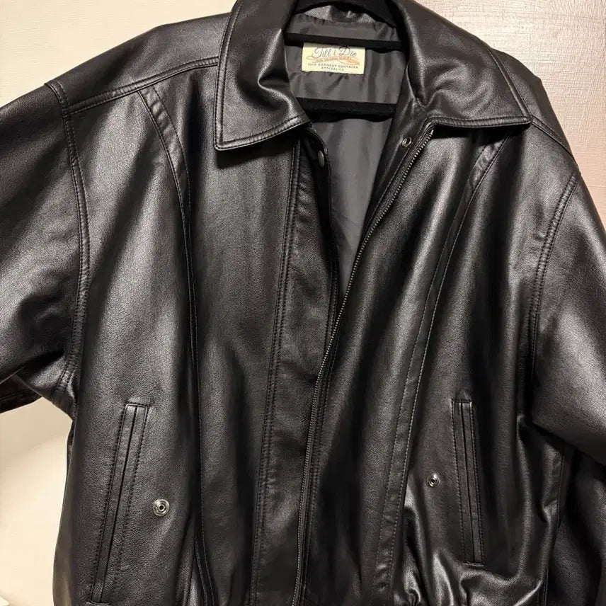 [BUNJANG] TILLIDIE Black Leather Jacket / 틸아이다이 레더자켓
