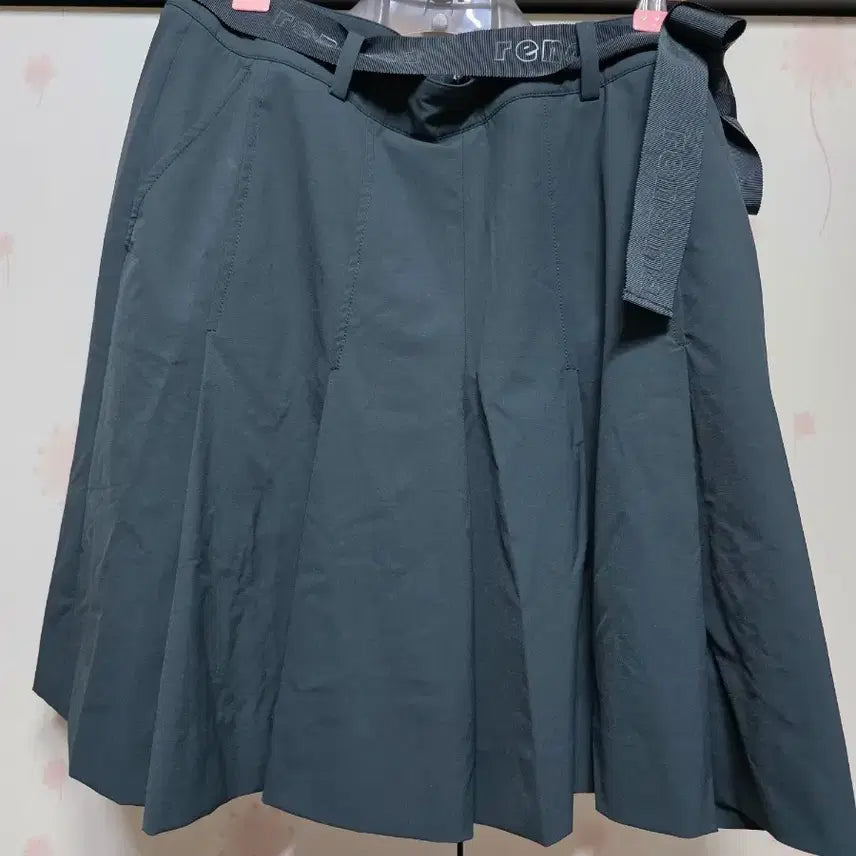 [BUNJANG] Renoma Belted Pleated Midi Skirt / renoma 레노마 벨트 플리츠 스커트