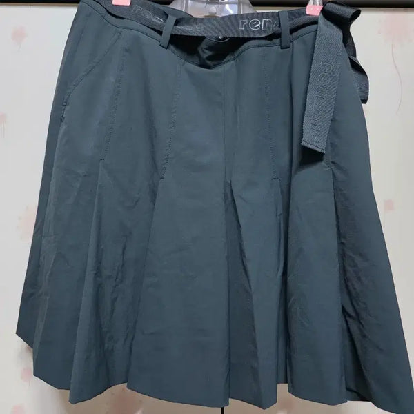 [BUNJANG] Renoma Belted Pleated Midi Skirt / renoma 레노마 벨트 플리츠 스커트