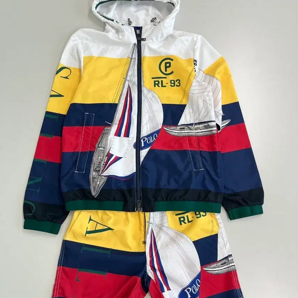 [BUNJANG] Polo Ralph Lauren CP-93 Limited Edition Sailing Collection Hoodie & Shorts Set / [정품] 폴로랄프로렌 cp-93 한정판 세일링 컬렉션 후드 셋업