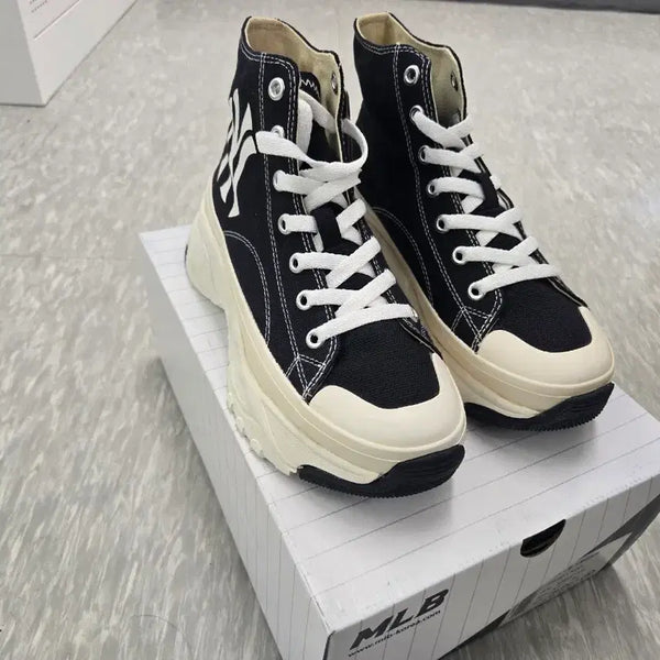 [BUNJANG] MLB Chunky High Sneakers / MLB 청키하이 운동화 250 260 270