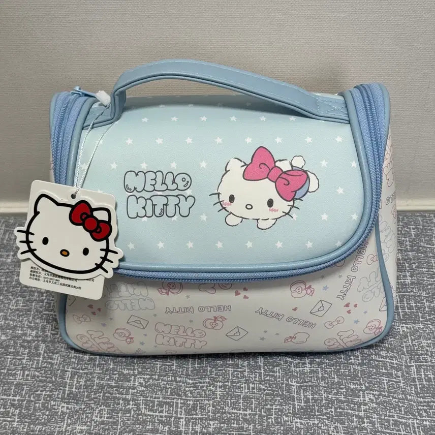 [BUNJANG] Hello Kitty Pouch Bag Light Blue / 헬로키티 파우치 하늘색 가방