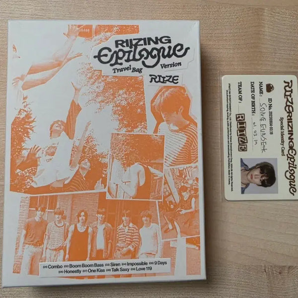 [BUNJANG] RIIZE Epilogue Travel Bag Version Eunseok ID Card / 라이즈 epilogue 트래블백 버전 은석 아이디카드