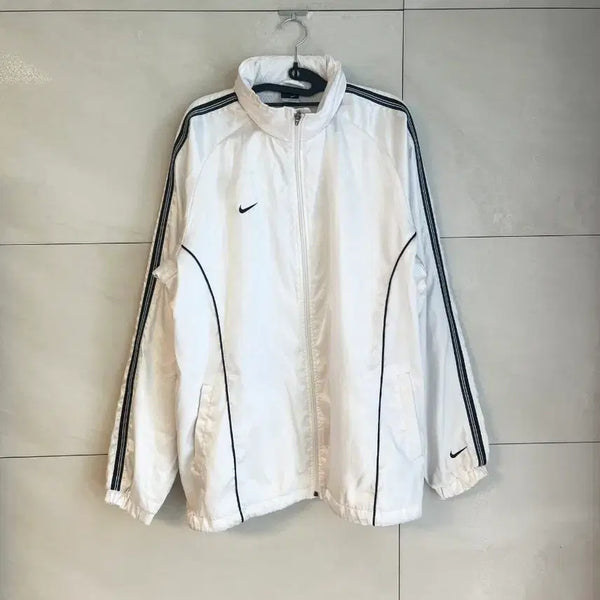 [BUNJANG] Nike Japan Line Swoosh Windbreaker Jacket White XL / 나이키 재팬라인 스우시 바람막이 자켓 화이트 (XL size)