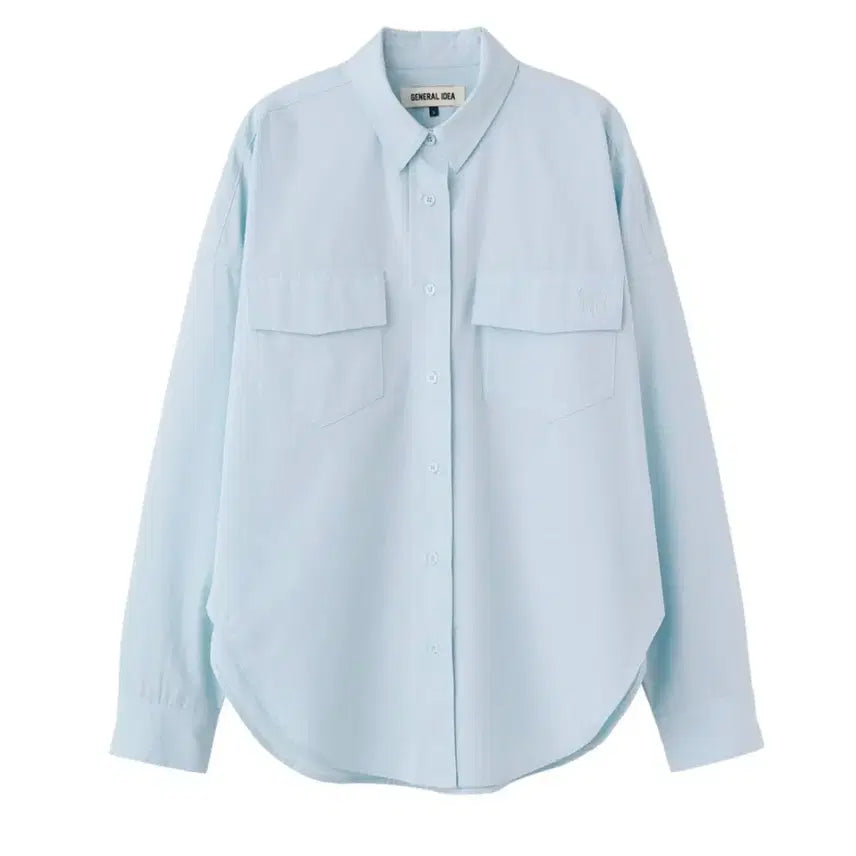 [BUNJANG] General Idea Loose Fit Pocket Cotton Long Sleeve Shirt / 제네럴아이디어 셔츠 루즈핏 포켓 코튼 셔츠 / 긴팔 셔츠 오버핏 셔츠