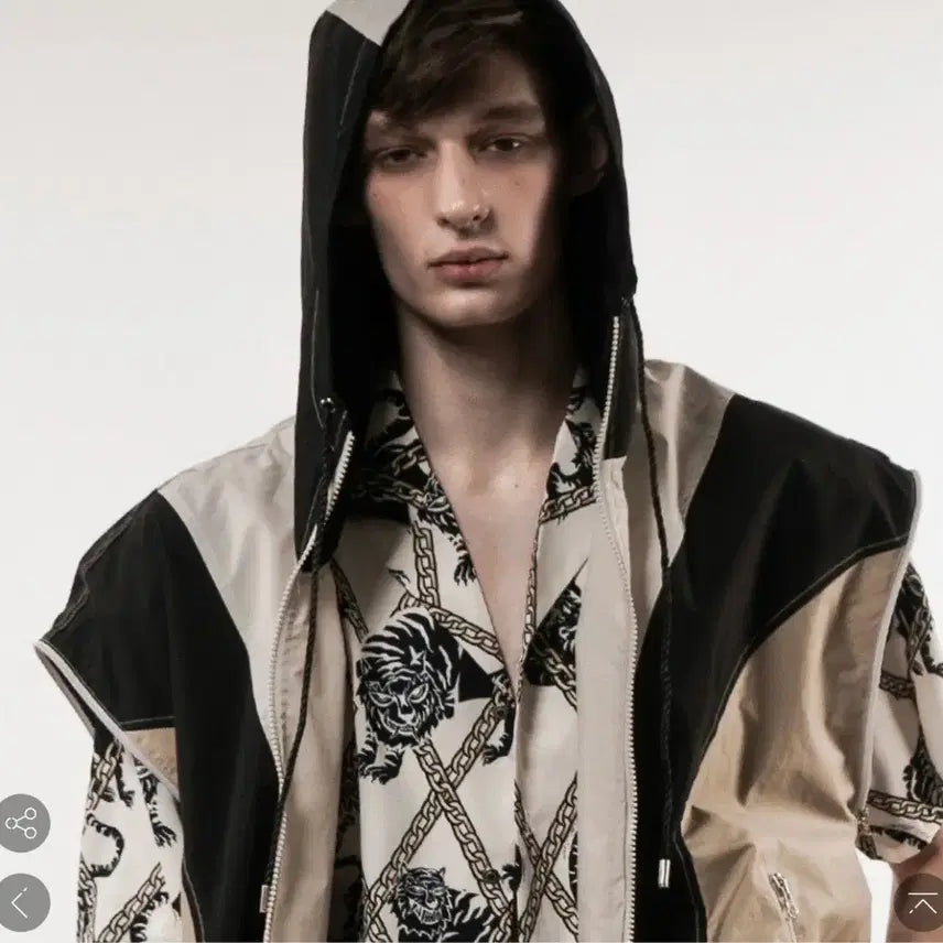 [BUNJANG] UnTage Multi Zipper Oversized Hooded Track Jacket (Black) / 언티지 멀티 지퍼 오버사이즈 후드 트랙 자켓(블랙)(미개봉 새상품)