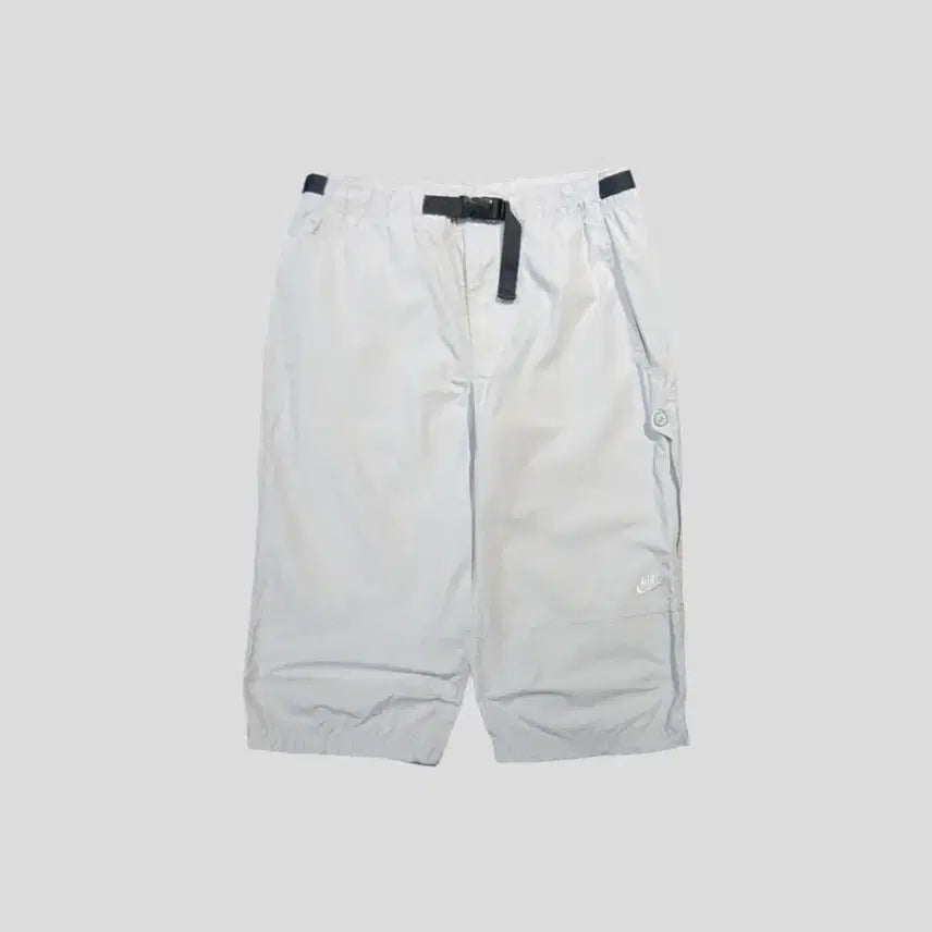 [BUNJANG] Namiki 00s Light Gray White Futura Inbelt Side Pocket 7/10 Length Track Pants / 나미키 00s 라이트그레이 화이트 퓨추라 인벨트 사이드포켓 올드스쿨 밴딩 7부 트랙팬츠 트레이닝복 30-32