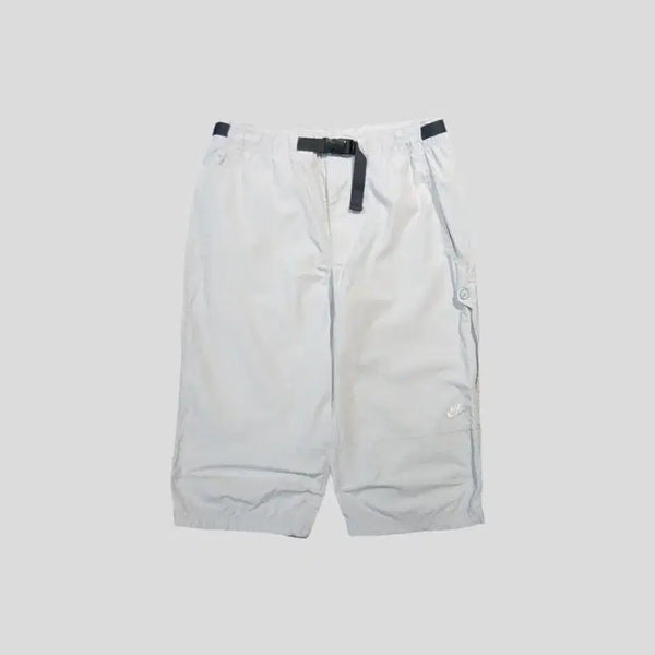 [BUNJANG] Namiki 00s Light Gray White Futura Inbelt Side Pocket 7/10 Length Track Pants / 나미키 00s 라이트그레이 화이트 퓨추라 인벨트 사이드포켓 올드스쿨 밴딩 7부 트랙팬츠 트레이닝복 30-32