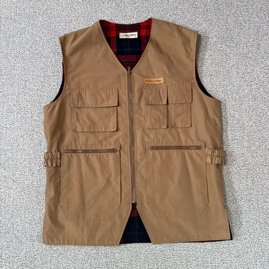 [BUNJANG] Fred Perry Workwear Vest / 프레드페리 아메카지 워크웨어 조끼