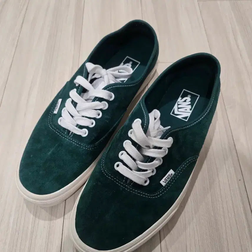 [BUNJANG] Vans Authentic Suede Green 275 / 반스 어센틱 스웨이드 그린 275