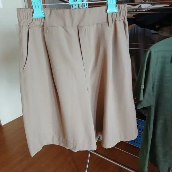 [BUNJANG] Beige Women's Relaxed Fit Shorts / 베이지색 여성 반바지