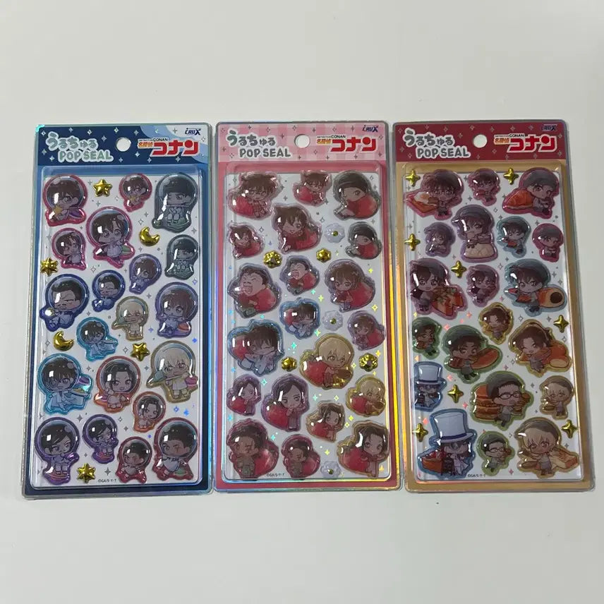 [BUNJANG] Detective Conan POP SEAL Sticker Bundle Set (Sealed) / (일괄) 명탐정 코난 POP SEAL 입체 팝씰 스티커 봉봉드롭