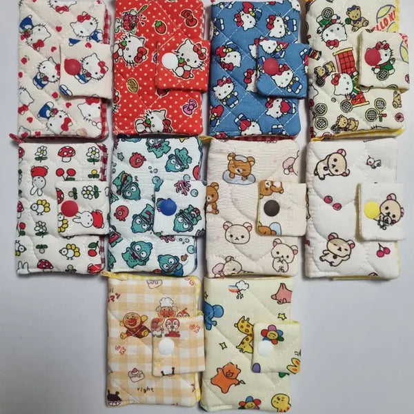 [BUNJANG] Handmade Mini Card Holder with Sanrio Characters / 핸드메이드 산리오 키티 한교동 미피 리락쿠마 호빵맨 똑딱이 미니 카드지갑