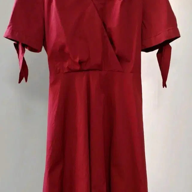 [BUNJANG] Roem Red Wrap Dress / 로엠(Roem) 레드 랩 원피스