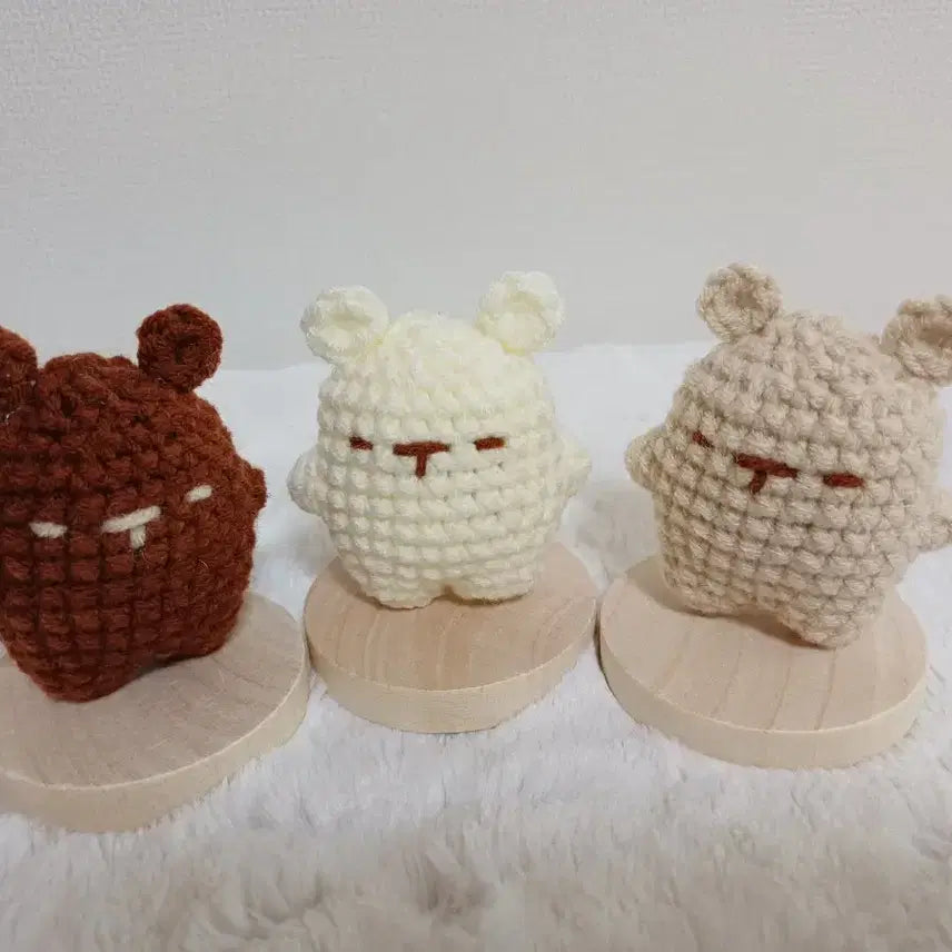 [BUNJANG] Mini Bear Knit Keychain / 미니곰 뜨개키링