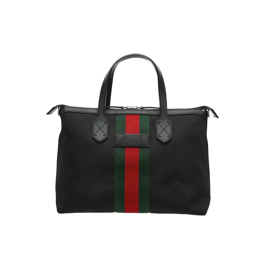 [BUNJANG] Gucci Web Stripe Tote & Shoulder Bag / 구찌 웹 스트라이프 토트 겸 숄더백