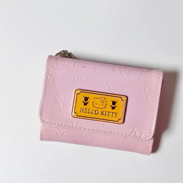 [BUNJANG] 1999 Sanrio Hello Kitty Enamel Tulip Wallet Pink Y2K / 키티 고전 에나멜 튤립 지갑 1999 핑크 갸루 y2k