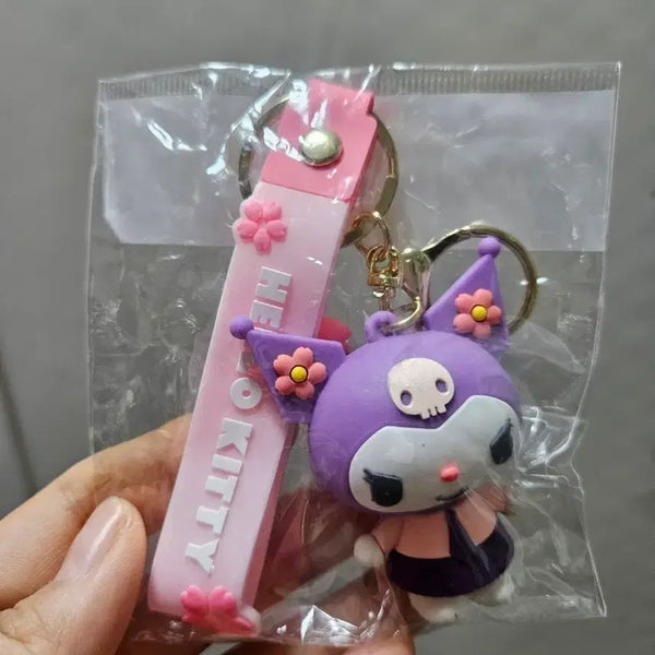 [BUNJANG] Sanrio Kuromi Keyring Doll Keychain / [산리오] 쿠로미 키링 인형 키홀더