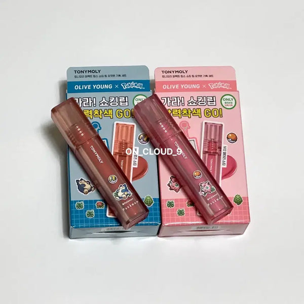 [BUNJANG] Tony Moly Pokémon Perfect Lips Shocking Tint Bundle Set / (일괄) 토니모리 포켓몬 퍼펙트립스 쇼킹립 틴트