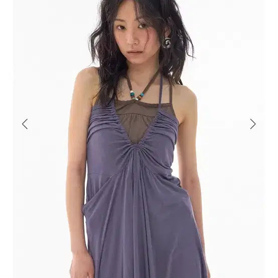 [BUNJANG] Expired Girl Sandy Drape Top Purple / set)익스파이어드걸 SANDY DRAPE TOP PURPLE & TOP
