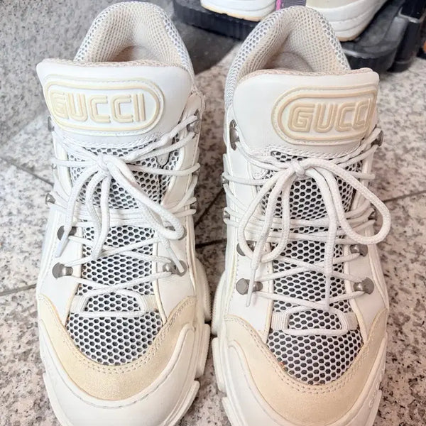 [BUNJANG] Gucci Track Overshoes White Size 8.5 / 구찌/트랙슈즈화이트/8.5