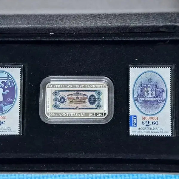 [BUNJANG] Australia First Paper Money 100th Anniversary 1 oz Silver Coin & Stamp Premium Set / 호주 최초지폐 100주년기념 1온스은화&우표고급세트