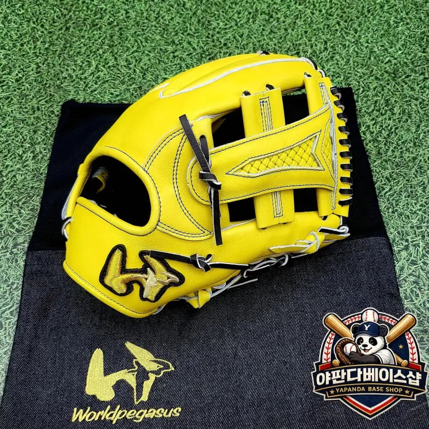 [BUNJANG] Worldpegasus Japan-Made Elite Infield Baseball Glove Yellow/Black / 월드페가수스 일본산 경식 최고등급 내야 글러브 옐로우/블랙끈