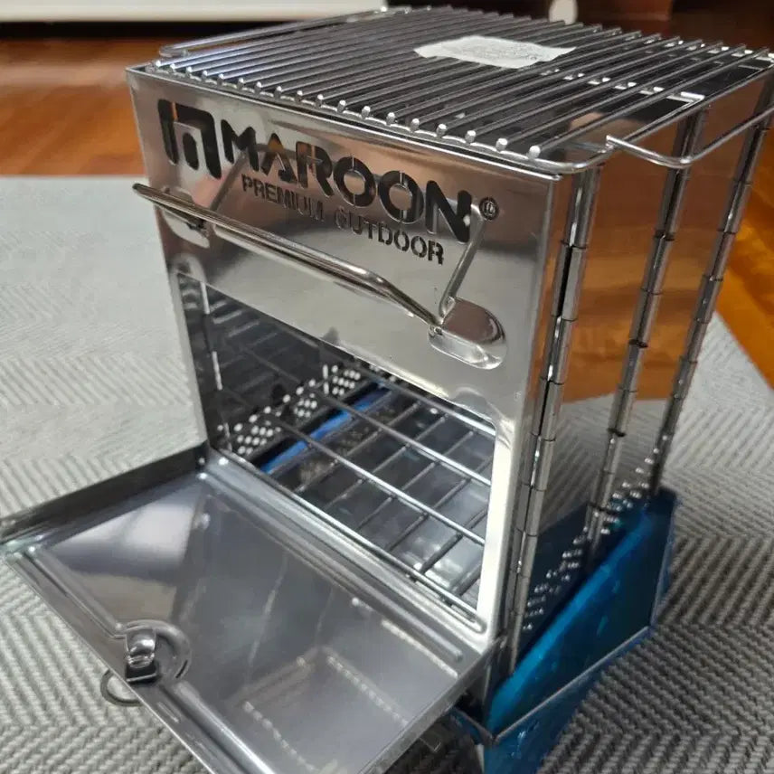 [BUNJANG] MAROON Camping Fire Pit Stove Stainless Steel / MAROON 마룬 캠핑 화로대 스토브