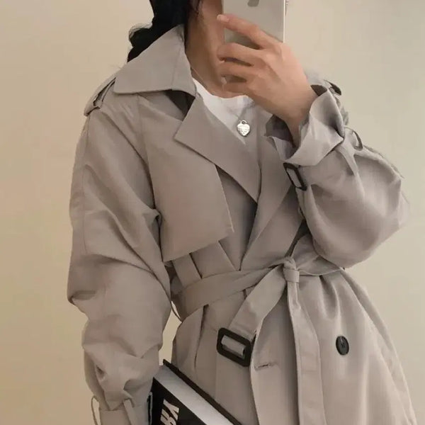 [BUNJANG] Abless Sugar Powder Trench Coat - New / !새상품! 에이블리 트렌치코트