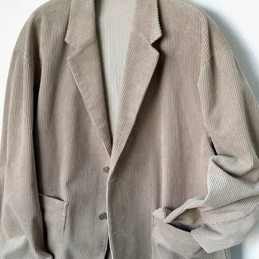 [BUNJANG] Journals standard Corduroy Oversized Blazer Jacket Beige L / 저널스탠다드 코듀로이 오버핏 블레이저 자켓 베이지 L