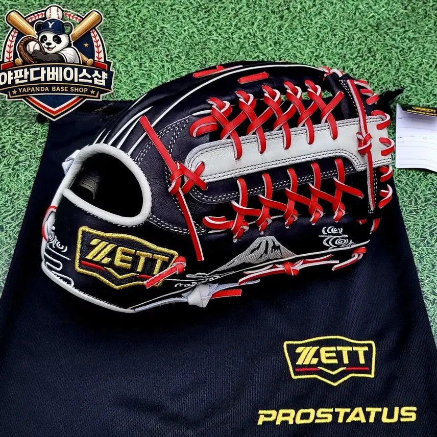 [BUNJANG] ZETT Pro Status Fujisan Edition 13-inch Outfielder's Baseball Glove / 제트 프로스테이터스 연식 최고등급 후지산에디션 13인치 블랙/화이트