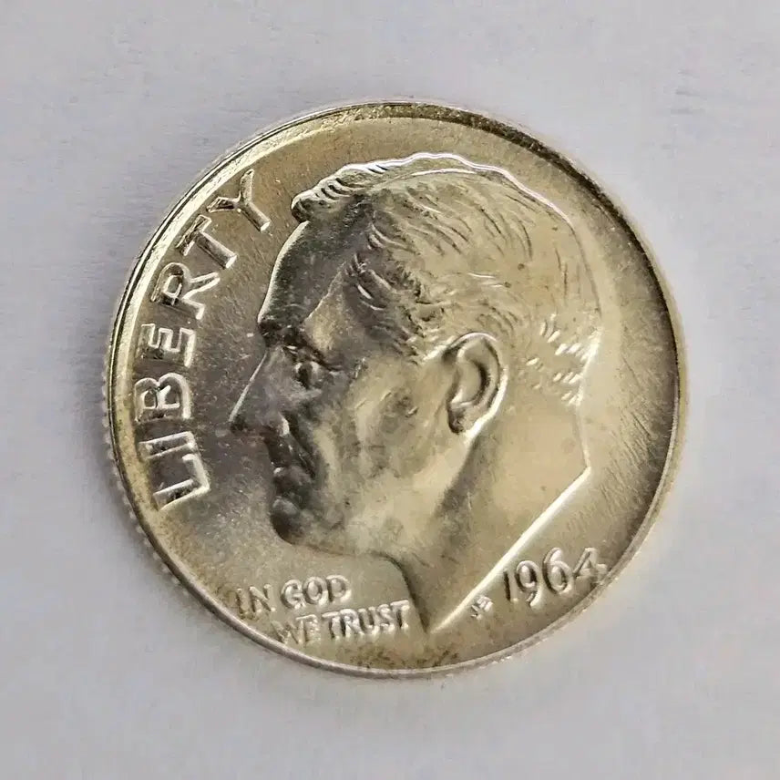 [BUNJANG] 1963 Roosevelt Dime 90% Silver Coin (Unused) / [미사용][90%은화] 1963 루즈벨트 다임 K153