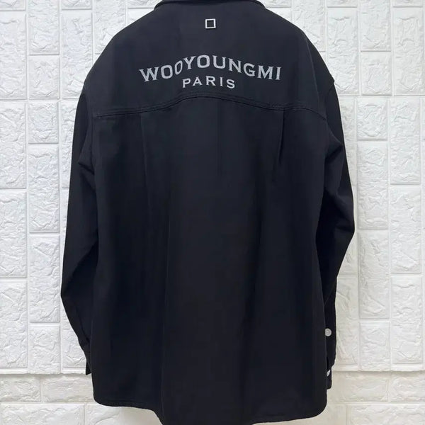 [BUNJANG] Wooyoungmi Black Denim Shirt Jacket (Size 48) / (23SS새상품)우영미 블랙 데님 셔츠 자켓 (48)