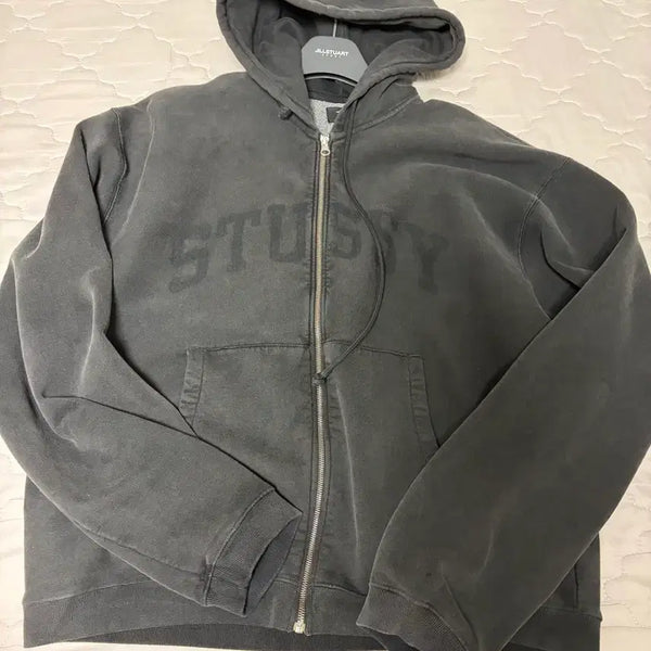 [BUNJANG] Stussy Faded Graphic Zip Hoodie Washed Black 2XL / [2XL] 스투시 페이디드 그래픽 집 후드 워시드 블랙
