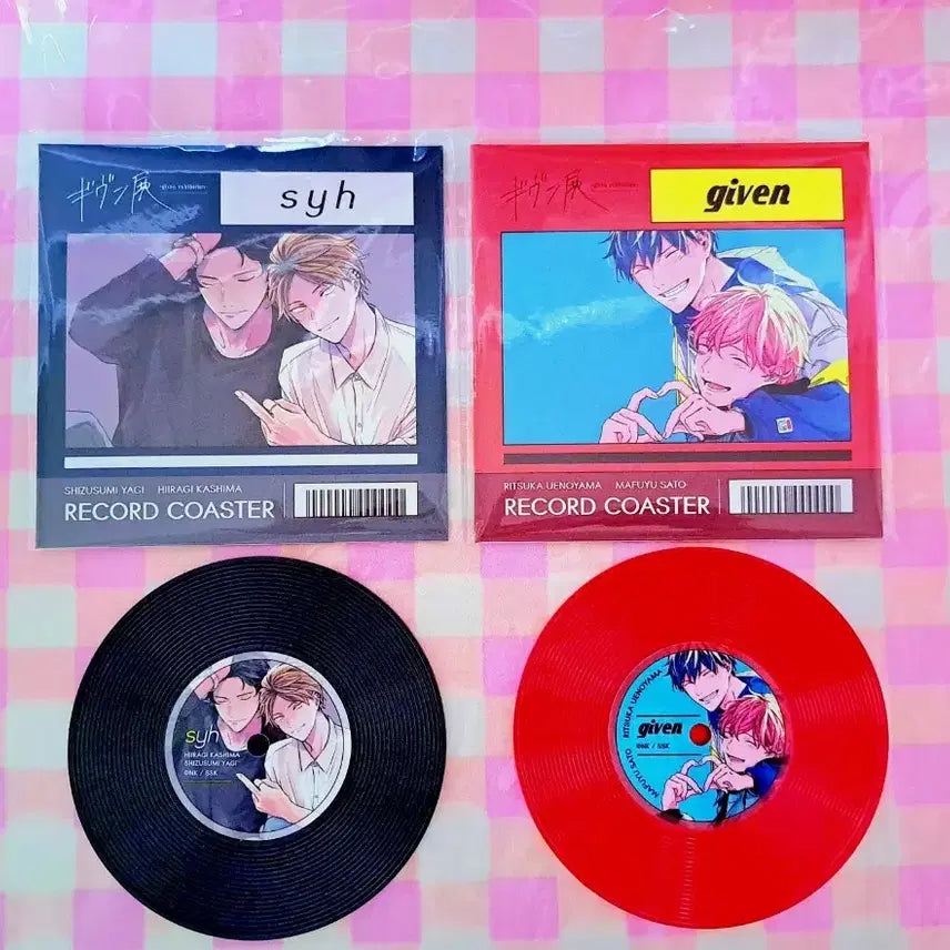 [BUNJANG] Given Exhibition Record-Style Coaster SYH / 기븐 전시회 레코드풍 코스터 syh & given