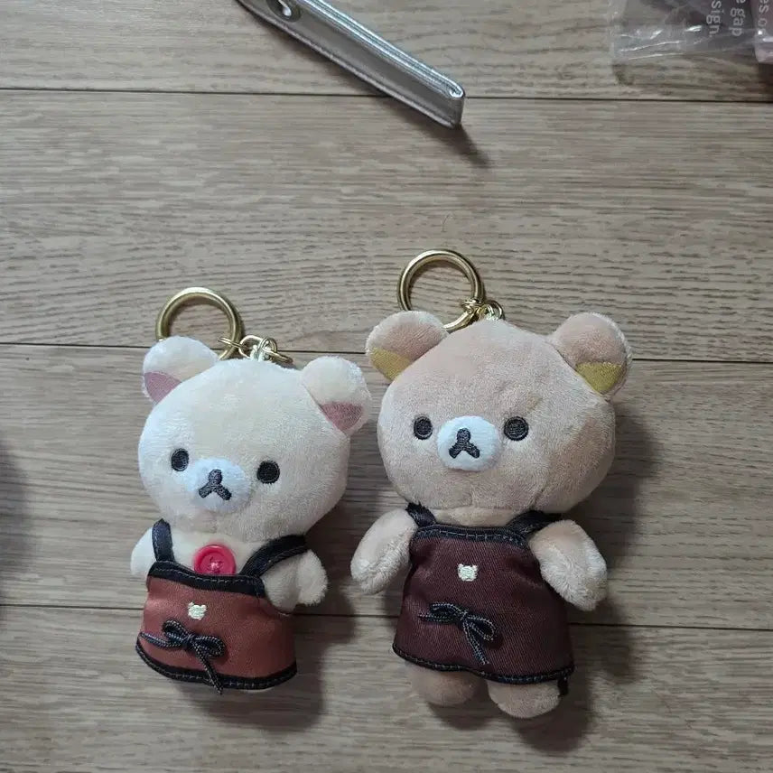 [BUNJANG] Cafe Rilakkuma Mascot Doll Keychain Set / 카페 리락쿠마 마스코트 인형 키링 세트